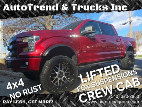 2015 Ford F-150 for sale at AutoTrend & Trucks Inc in Fredericksburg VA