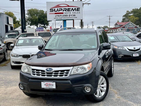 2011 Subaru Forester for sale at Supreme Auto Sales in Chesapeake VA