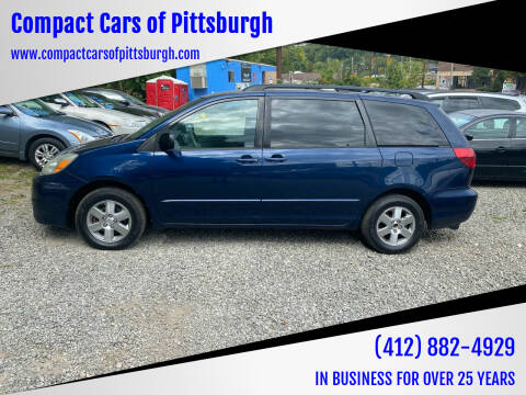2004 Toyota Sienna for sale at Compact Cars of Pittsburgh in Pittsburgh PA