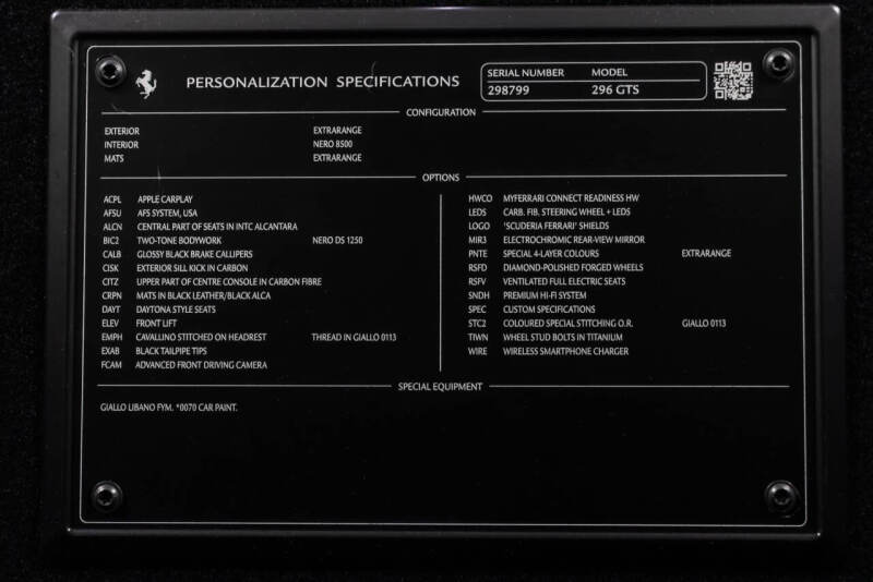 2023 Ferrari 296 GTS