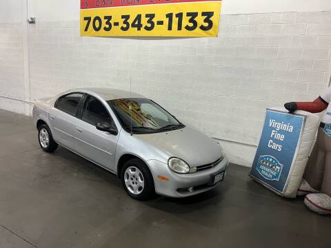 2001 Plymouth Neon for sale at Virginia Fine Cars in Chantilly VA