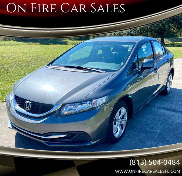 2013 Honda Civic for sale at On Fire Car Sales in Tampa FL
