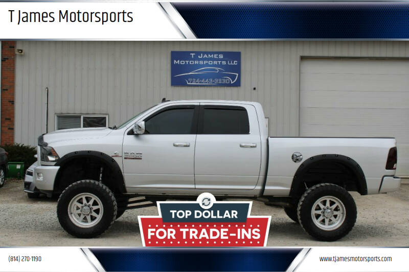 2018 RAM 2500 for sale at T James Motorsports in Gibsonia PA
