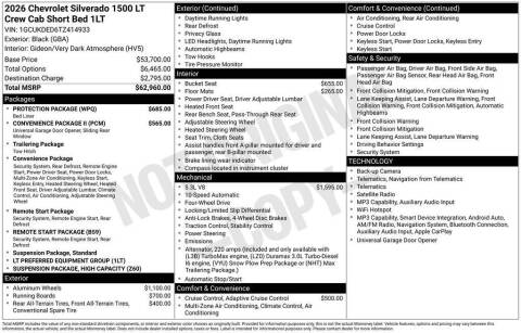 2026 Chevrolet Silverado 1500