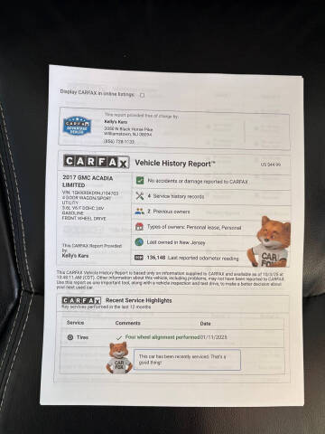 2017 GMC Acadia Limited