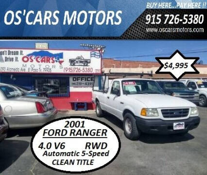 2001 Ford Ranger for sale at Os'Cars Motors in El Paso TX