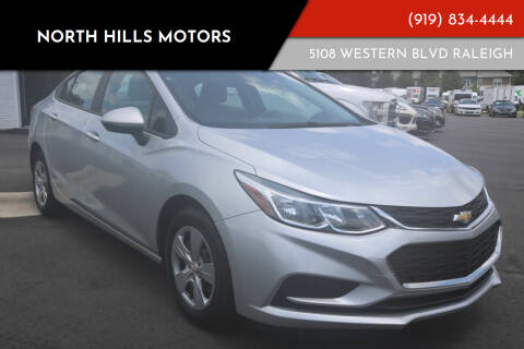 2017 Chevrolet Cruze for sale at NORTH HILLS MOTORS in Raleigh NC
