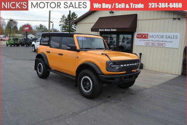 2021 Ford Bronco for sale at Nick's Motor Sales in Kalkaska MI