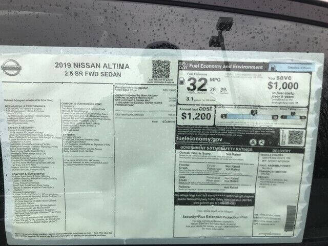 2019 Nissan Altima 2.5 SR