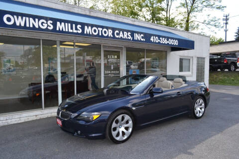 2007 BMW 6 Series for sale at Owings Mills Motor Cars in Owings Mills MD