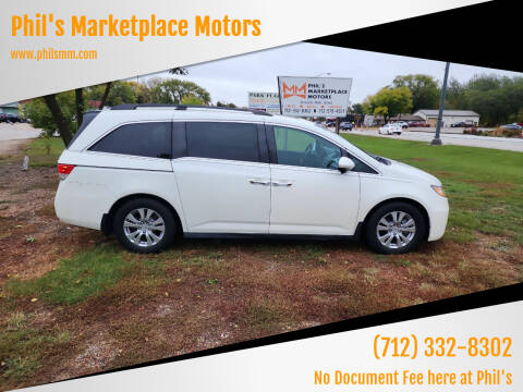 2016 Honda Odyssey for sale at Phil's Marketplace Motors in Arnolds Park IA