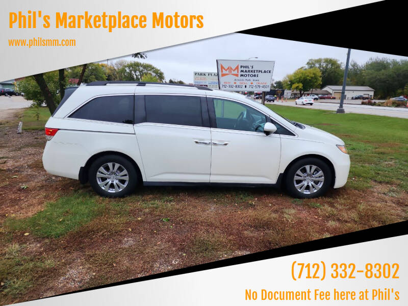 2016 Honda Odyssey for sale at Phil's Marketplace Motors in Arnolds Park IA