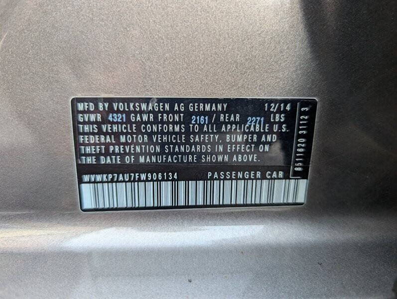 2015 Volkswagen e-Golf Limited Edition