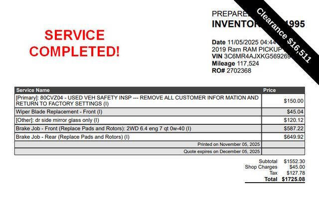 2019 RAM 2500 Tradesman