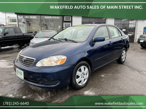 2007 Toyota Corolla for sale at Wakefield Auto Sales of Main Street Inc. in Wakefield MA