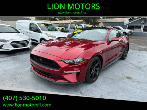 2019 Ford Mustang for sale at LION MOTORS in Orlando FL
