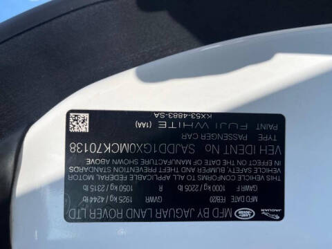 2021 Jaguar F-TYPE P300