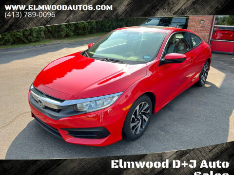 2018 Honda Civic for sale at Elmwood D+J Auto Sales in Agawam MA
