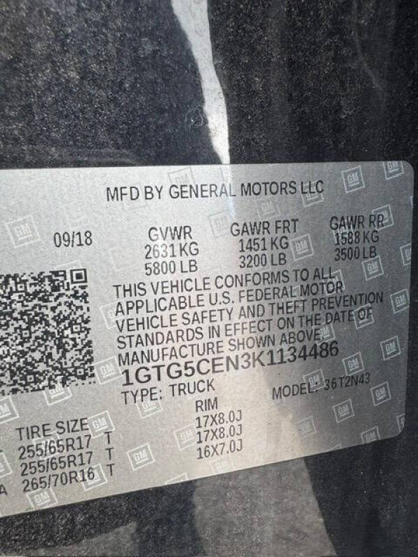 2019 GMC Canyon SLE