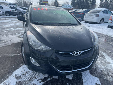 2013 Hyundai Elantra for sale at BELOW BOOK AUTO SALES in Idaho Falls ID
