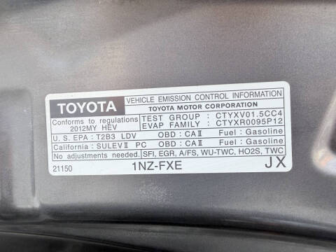 2012 Toyota Prius c One