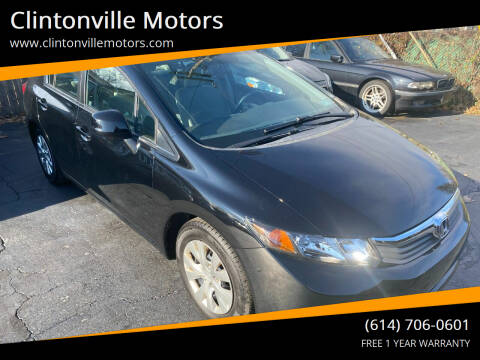 2012 Honda Civic for sale at Clintonville Motors in Columbus OH