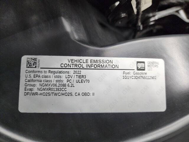 2022 Chevrolet Corvette Stingray