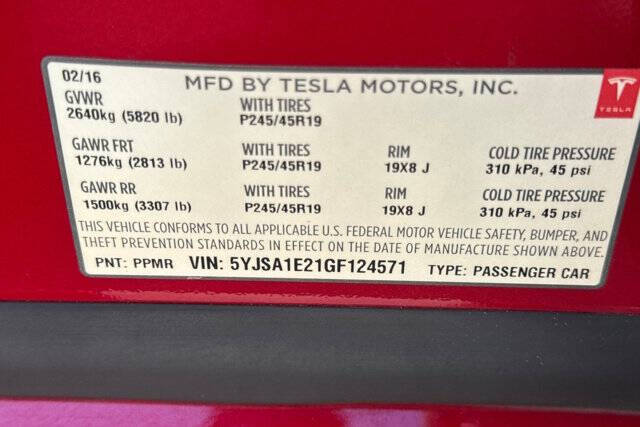 2016 Tesla Model S 85D
