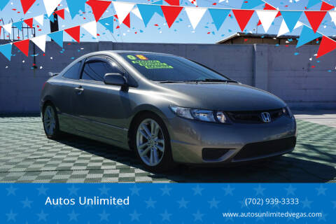 2008 Honda Civic for sale at Autos Unlimited in Las Vegas NV