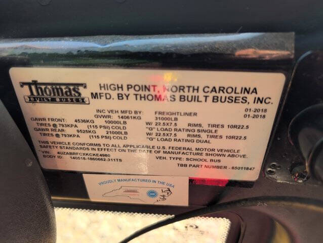 2019 Freightliner B2 Chassis