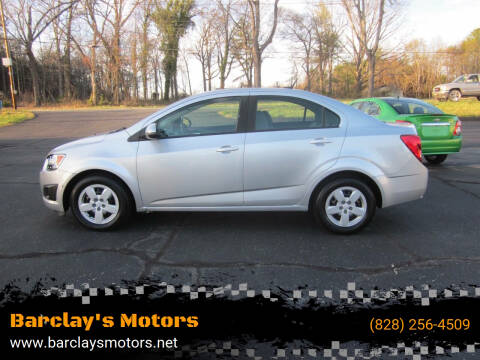 2014 Chevrolet Sonic for sale at Barclay's Motors in Conover NC
