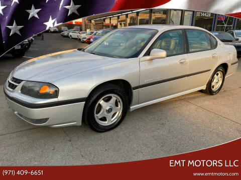 2001 Chevrolet Impala for sale at EMT MOTORS LLC in Portland OR