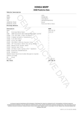 2026 Honda Ridgeline TrailSport