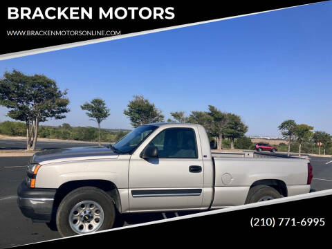 2006 Chevrolet Silverado 1500 for sale at BRACKEN MOTORS in San Antonio TX