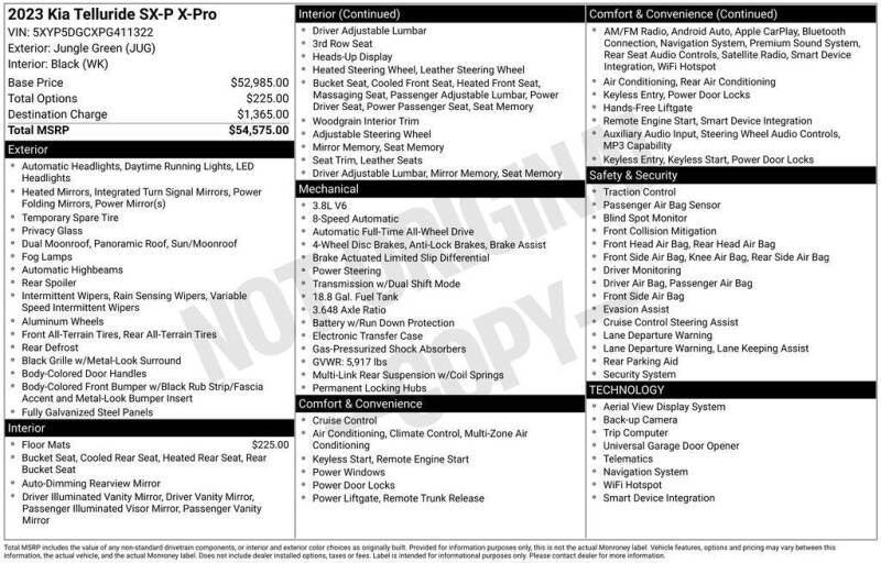 2023 Kia Telluride SX-Prestige X-Pro