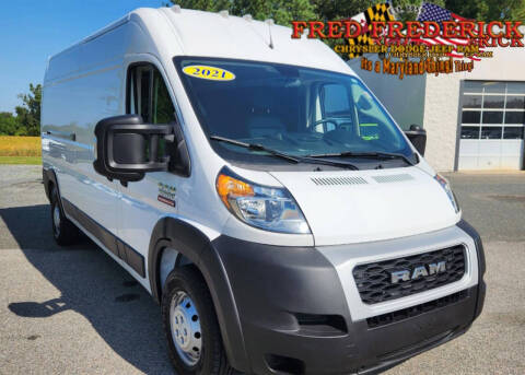 2021 RAM ProMaster for sale at FRED FREDERICK CHRYSLER, DODGE, JEEP, RAM, EASTON in Easton MD