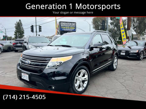 2012 Ford Explorer for sale at Generation 1 Motorsports in Whittier CA