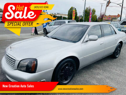 2005 Cadillac DeVille for sale at New Creation Auto Sales in Everett WA