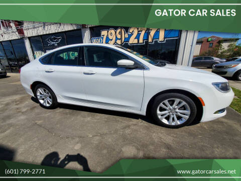 2015 Chrysler 200 for sale at Gator Car Sales in Picayune MS