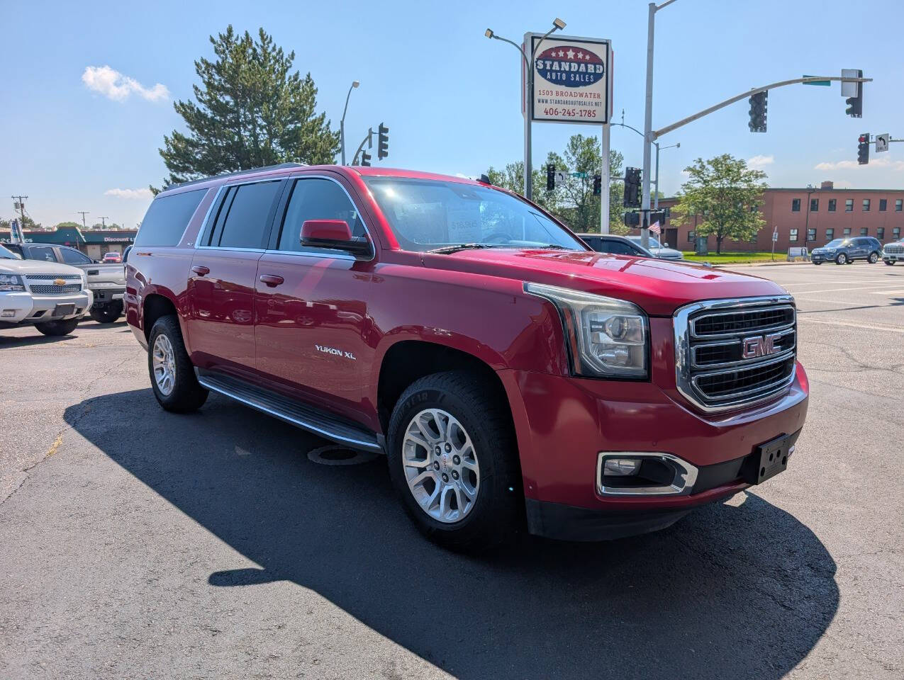 Red (Burgundy) 2015 GMC Yukon XL SUV / Crossover Four-Wheel Drive 6-Speed Automatic