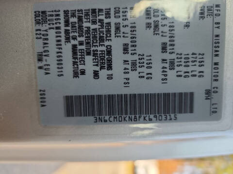 2015 Nissan NV200 SV