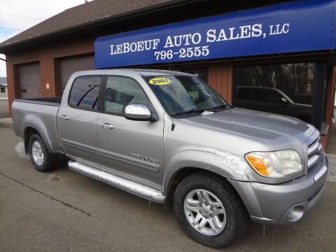 2005 Toyota Tundra for sale at LeBoeuf Auto Sales in Waterford PA