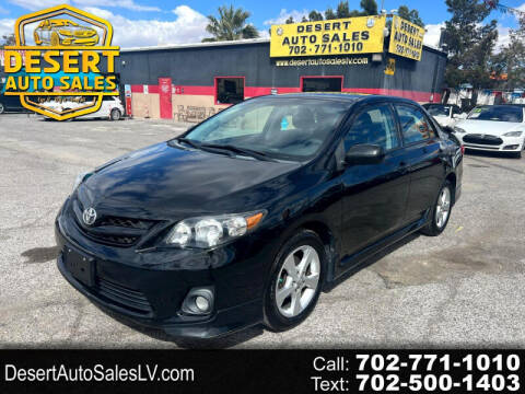 2011 Toyota Corolla for sale at DESERT AUTO SALES in Las Vegas NV