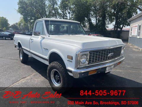 1972 Chevrolet C/K 10 Series for sale at B & B Auto Sales in Brookings SD