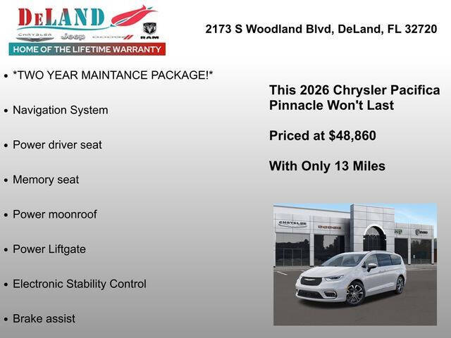2026 Chrysler Pacifica Pinnacle