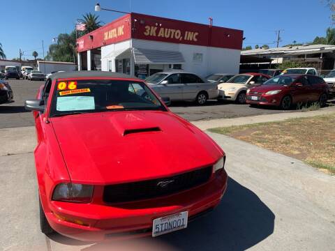 2006 Ford Mustang for sale at 3K Auto in Escondido CA