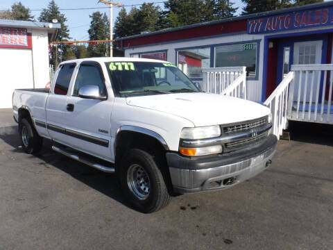 2001 Chevrolet Silverado 1500 for sale at 777 Auto Sales and Service in Tacoma WA