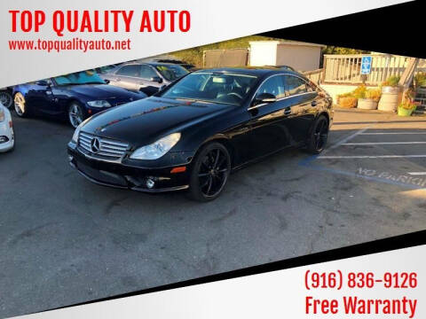 2008 Mercedes-Benz CLS for sale at TOP QUALITY AUTO in Rancho Cordova CA