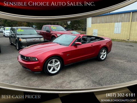 2010 Ford Mustang for sale at Sensible Choice Auto Sales, Inc. in Longwood FL