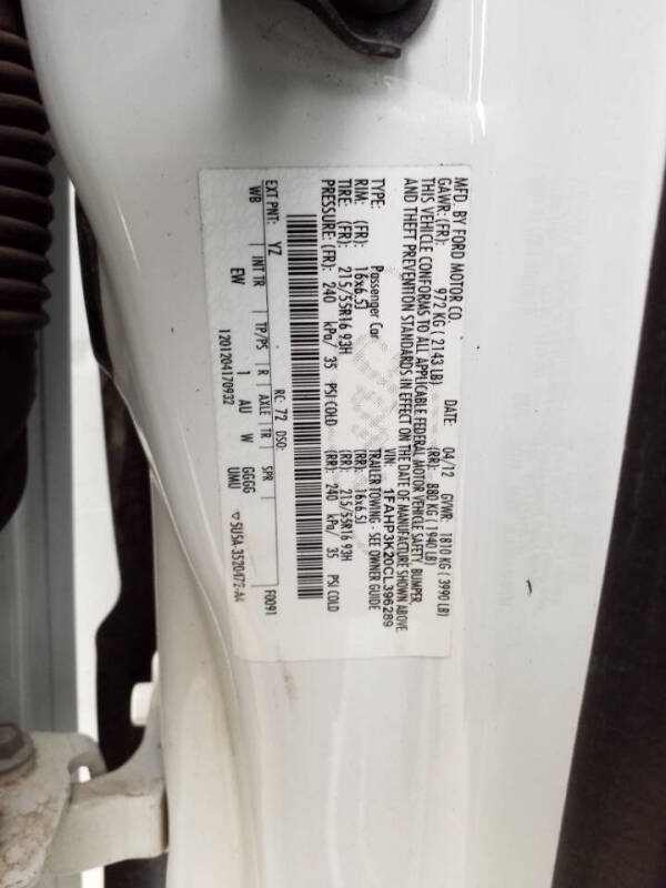 2012 Ford Focus SE